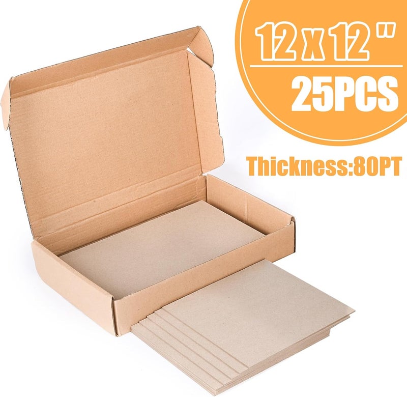 Inchoco Chipboard Sheets (12 Inch x 12 Inch, Pack, 25) - Image 5